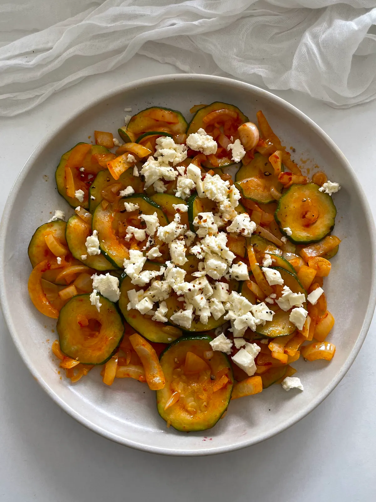 gebratene Zucchini mit Feta